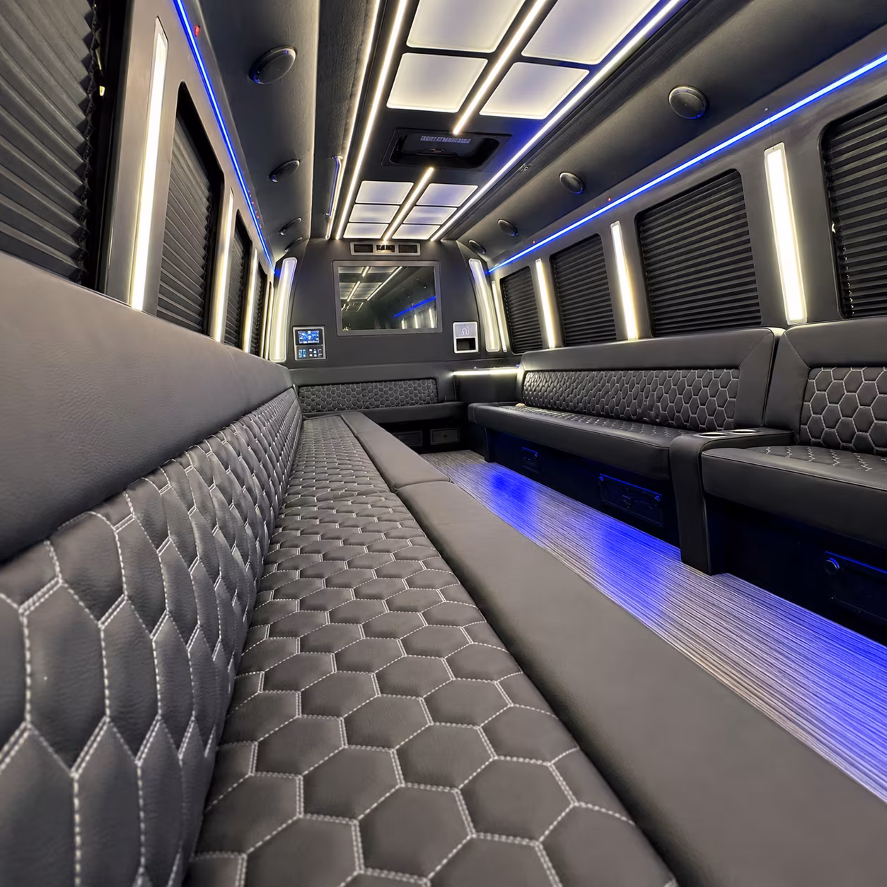 bloomington party bus rentals inside