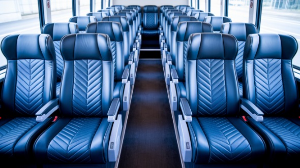 50 passenger charter bus inside eden prairie
