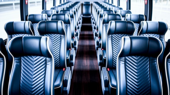 55 passenger charter bus inside eden prairie